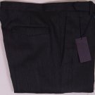 PRADA PANTS $615 GRAPHITE BLACK 100%WOOL BTN FLY FIT LEG DRESS SLACKS 34 50e NEW