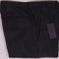 PRADA PANTS $615 GRAPHITE BLACK 100%WOOL BTN FLY FIT LEG DRESS SLACKS 34 50e NEW