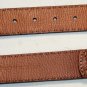 KITON BELT $2860 BROWN ALLIGATOR SKIN SOLID STERLING SILVER BUCKLED 36 95cm NEW