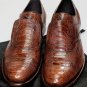 DOLCE & GABBANA SHOES $1650 BROWN GLAZED OSTRICH LEG CAPTOE OXFORD 10 43e NEW