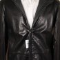 GIORGIO ARMANI JACKET $3280 BLACK GOATSKIN REVERSIBLE NYLON COAT 44R 54e NEW