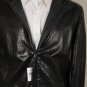 GIORGIO ARMANI JACKET $3280 BLACK GOATSKIN REVERSIBLE NYLON COAT 44R 54e NEW