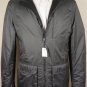GIORGIO ARMANI JACKET $3280 BLACK GOATSKIN REVERSIBLE NYLON COAT 44R 54e NEW
