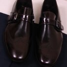 PRADA SHOES $795 DARK BORDEAUX WING-TIP TOE ORNAMENTED MONK STRAP 11 44 NEW