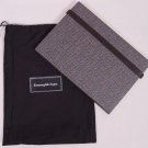 ZEGNA NOTEBOOK $215 BROWN LEATHER FABRIC No.1 CENTENNIAL COLLECTION JOURNAL NEW