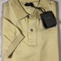 TOM FORD POLO $850 CREAM 2-BTN COTTON/SILK LOGO COUTURE POLO XL 54 NEW