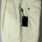 GIORGIO ARMANI PANTS $890 CREAM BLACK LABEL COUTURE SUMMER SLACKS 36 52e NEW