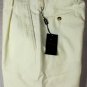 GIORGIO ARMANI PANTS $890 CREAM BLACK LABEL COUTURE SUMMER SLACKS 36 52e NEW