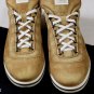 KITON SHOES $990 BROWN GOATSKIN LOGO TONGUE/HEEL LOW PROFILE TRAINER 8 41e NEW