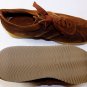 MALO SHOES $485 RUST BROWN SUEDE LOGO SIDE STRIPE COMFORT TRAINERS 10D 43e NEW