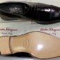SALVATORE FERRAGAMO SHOES $695 BRANDY BRUSHED CALF CAPTOE DERBY 10EE 43e NEW