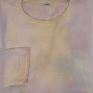 MALO SWEATER $820 BEIGE COLOR DYED CASHMERE/COTTON CREWNECK JUMPER XL 54e NEW