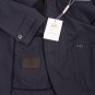 SALVATORE FERRAGAMO COAT $1860 NAVY 3-BTN LOGO ORNAMENTED RAIN JACKET 42 54e NEW