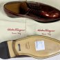 SALVATORE FERRAGAMO SHOES $940 BROWN TRAMEZZA WINGTIP DERBY 7.5EEE 40.5e NEW