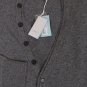 MALO SWEATER $1150 GRAY 100%CASHMERE 11-BTN V-NECK CARDIGAN BOMBER LG 52e NEW
