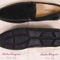 SALVATORE FERRAGAMO SHOES $545 DK GREEN CONTRAST PACIFICO DRIVER 10.5 43.5e NEW