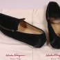 SALVATORE FERRAGAMO SHOES $545 DK GREEN CONTRAST PACIFICO DRIVER 10.5 43.5e NEW