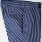 GUCCI PANTS $690 BLUE/SILVER REP HERRINGBONE STRIPED FIT LEG SLACKS 36 52e NEW
