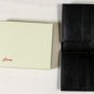 BRIONI WALLET $465 BLACK LOGO EMBOSSED CALFSKIN 6-CARD SLOT DUAL BILLFOLD NEW