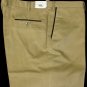 BRIONI PANTS $695 TAN BROWN 100% COTTON LEATHER ACCENT WINTER SLACKS 43 60e NEW