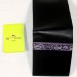 ETRO WALLET $345 BLACK/PURPLE PAISLEY STRIPE CALFSKIN BILLFOLD NEW