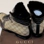 GUCCI SHOES $695 BROWN LOGO GUCCISSIMA CHUNKY SOLE LINED HIKING BOOT 9 42 NEW