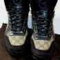 GUCCI SHOES $695 BROWN LOGO GUCCISSIMA CHUNKY SOLE LINED HIKING BOOT 9 42 NEW