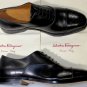 SALVATORE FERRAGAMO SHOES $990 BLACK TRAMEZZA CAPTOE OXFORD 7.5EEE 40.5e NEW