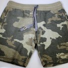 DOLCE & GABBANA SHORTS $495 CAMO ARMY GREEN LOGO ORNAMENTED GYM SHORT M 50e NEW