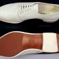 PRADA SHOES $895 IVORY SAFFIANO LEATHER LACE UP STACKED HEEL DERBY 12 45 NEW