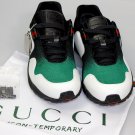 GUCCI SHOES $595 WHITE/GREEN/BLACK LIMITED EDITION NY ICON 2009 TRAINER 9 42 NEW