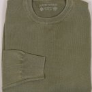 BORRELLI SWEATER $860 OLIVE GREEN 100%CASHMERE LUXURY CREWNECK JUMPER SM 48e NEW