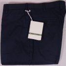 BORRELLI PANTS $595 NAVY BLUE BRUSHED COTTON HANDMADE DRESS SLACKS 38 54e NEW