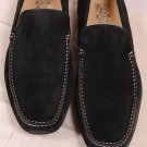 SALVATORE FERRAGAMO SHOES $545 DK GREEN LOGO CONTRAST PACIFICO DRIVER 11 44e NEW