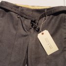 RAG & BONE PANTS $385 GRAY WOOLEN HANDMADE BELTED HOLLYWOOD SLACKS 4 27 NEW