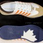 DSQUARED2 SHOES $495 WHITE/ORANGE/TAN MAPLE LEAF LOGO TRAINERS 10.5 43.5e NEW