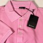 KITON POLO SHIRT $525 PINK 3-BTN HANDMADE FITTED POLO SHIRT XXL 56e NEW