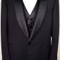 TOM FORD SUIT $5295 BLACK SHAWL COLLAR 1-BTN 100%WOOL FORMAL TUXEDO 50R 60e NEW