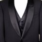 TOM FORD SUIT $5295 BLACK SHAWL COLLAR 1-BTN 100%WOOL FORMAL TUXEDO 50R 60e NEW