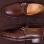 CHURCH'S SHOES $850 BROWN CALF TOE ORNAMENT BENCHMADE CAPTOE MONKSTRAP 8 41 NEW