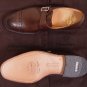 CHURCH'S SHOES $850 BROWN CALF TOE ORNAMENT BENCHMADE CAPTOE MONKSTRAP 8 41 NEW