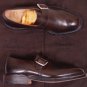 CHURCH'S SHOES $850 DARK BROWN BENCH MADE BUCKLED MONK STRAP 12 45 NEW