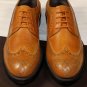 TOD'S SHOES $695 SADDLE BROWN WING-TIP TOE ORNAMENTED DERBYS 11.5 44.5e NEW