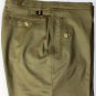 GUCCI PANTS $830 OLIVE WOOL/CASHMERE FLANNEL LOGO STRAP HIP SLACKS 36 52e NEW