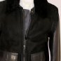 RALPH LAUREN BLACK LABEL JACKET $3995 BLACK LEATHER SHEARLING PILOT JKT L 52 NEW