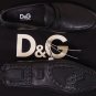 DOLCE & GABBANA SHOES $495 BLACK LOGO PENNY VAMP PEBBLE SOLE DRIVERS 12 45e NEW