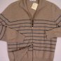 BRUNELLO CUCINELLI SWEATER $1895 MALT 100%CASHMERE DUAL ZIP CARDIGAN MED 50e NEW
