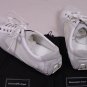 ZEGNA SHOES $455 WHITE LEATHER/SUEDE LOW PROFILE LOGO TRAINERS 9.5 42.5e NEW
