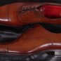 SUTOR MANTELLASSI SHOES $1450 BROWN PATINA CAP TOE HANDMADE OXFORDS 13D 46e NEW