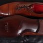 SUTOR MANTELLASSI SHOES $1450 BROWN PATINA CAP TOE HANDMADE OXFORDS 13D 46e NEW